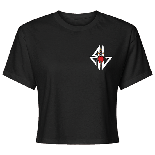 Battle Ground Crop Tee (Black)