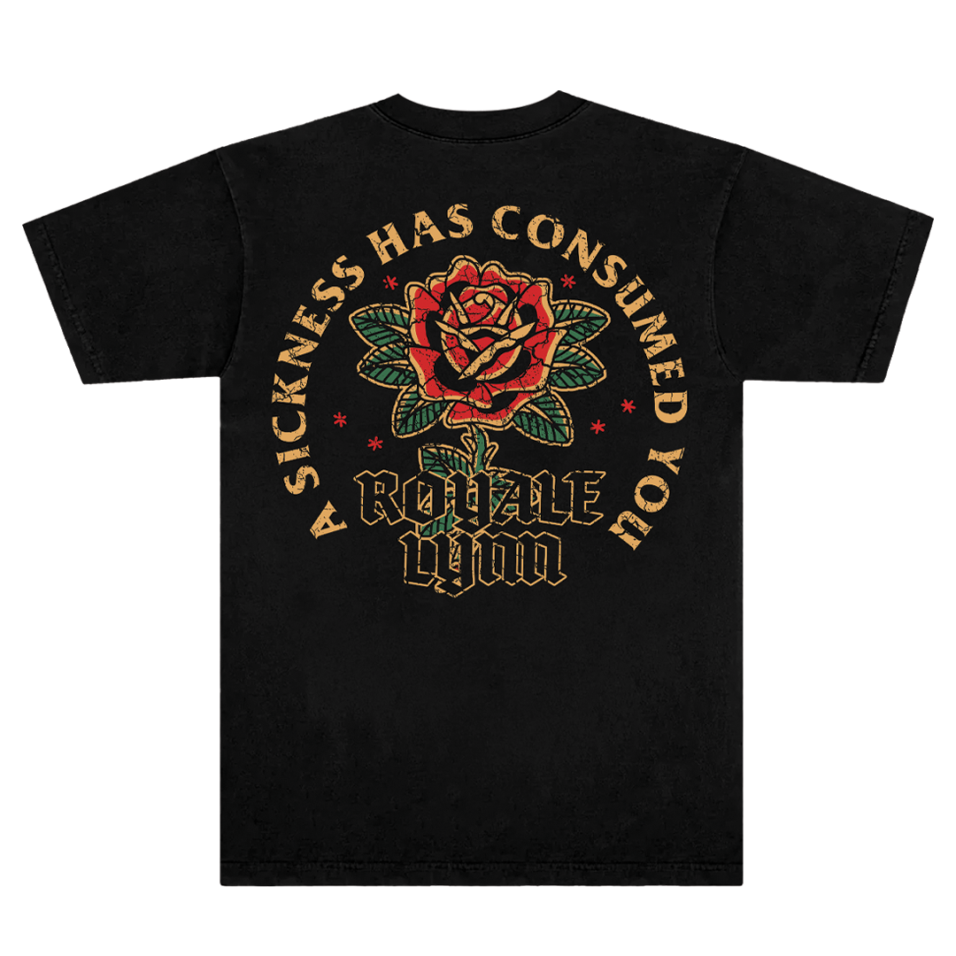 Rose Tee (Black)