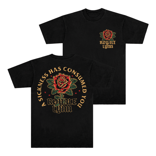 Rose Tee (Black)